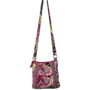Vera Bradley Retired Very Berry Paisley Hipster Crossbody Bag